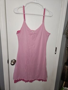 Tommy Hilfiger Pink Spaghetti Strap Chemise Slip